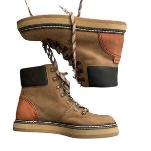 See by Chloe Edera Beige Suede Ankle Hiking Boots Size 36